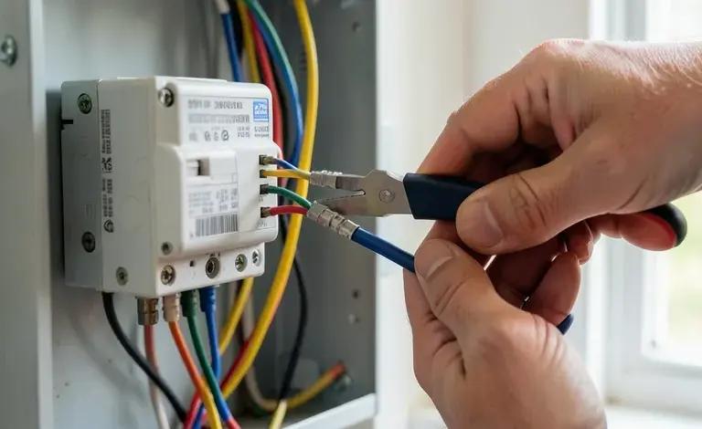 Jak správně připojit elektroměr k vodičům schéma a postup - ilustrační foto