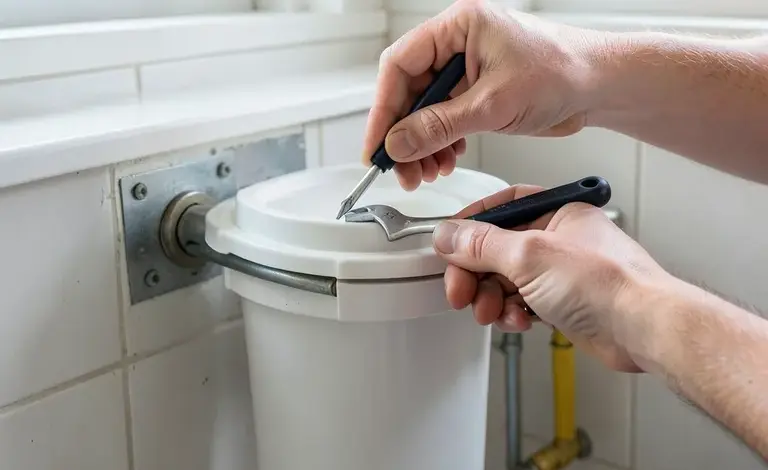 Metody pro svépomocnou opravu závad instalace splachovací nádržky geberit krok za krokem s videem - ilustrační foto
