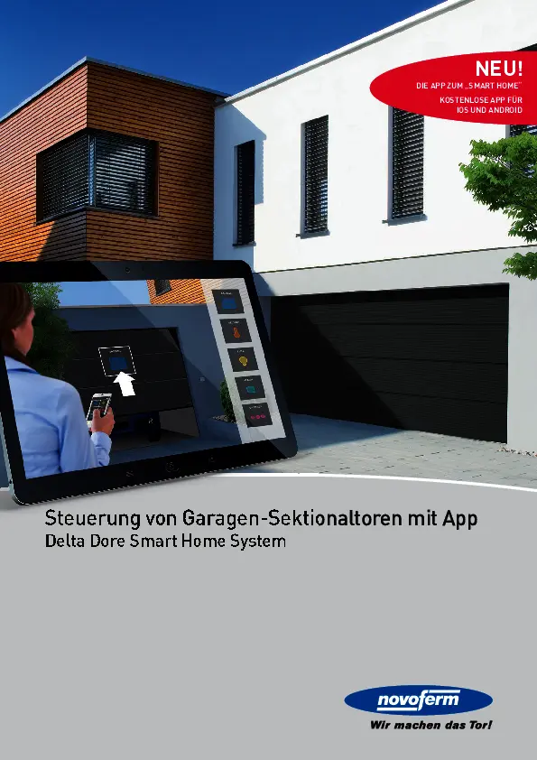 Smart garage door control app