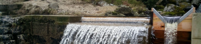 Small hydroelectric dam