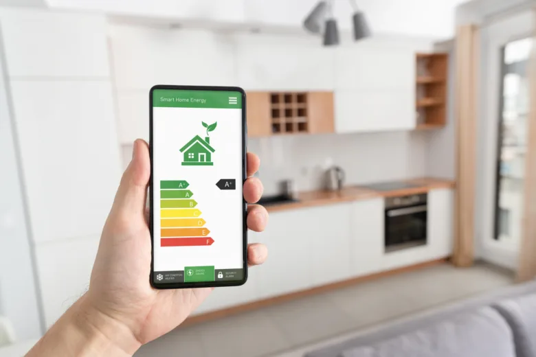 Mobilní aplikace pro sledování energetické účinnosti v kuchyni.