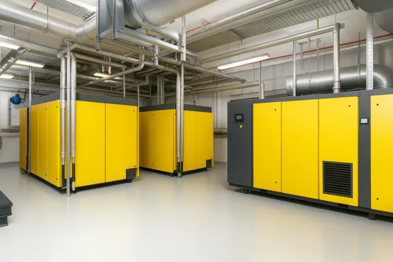 Industrial screw compressors