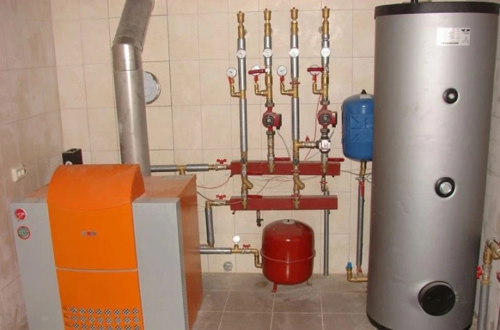Instalace plynového kotle s rozvodem v kotelně