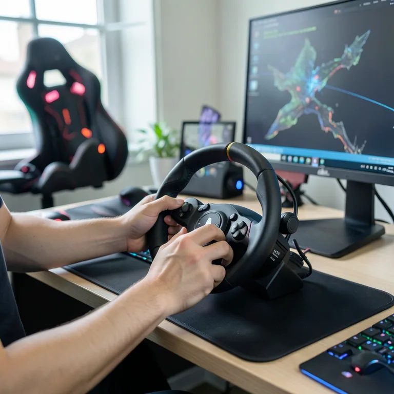 Kompletní průvodce kalibrací herního volantu ve windows - ilustrační foto