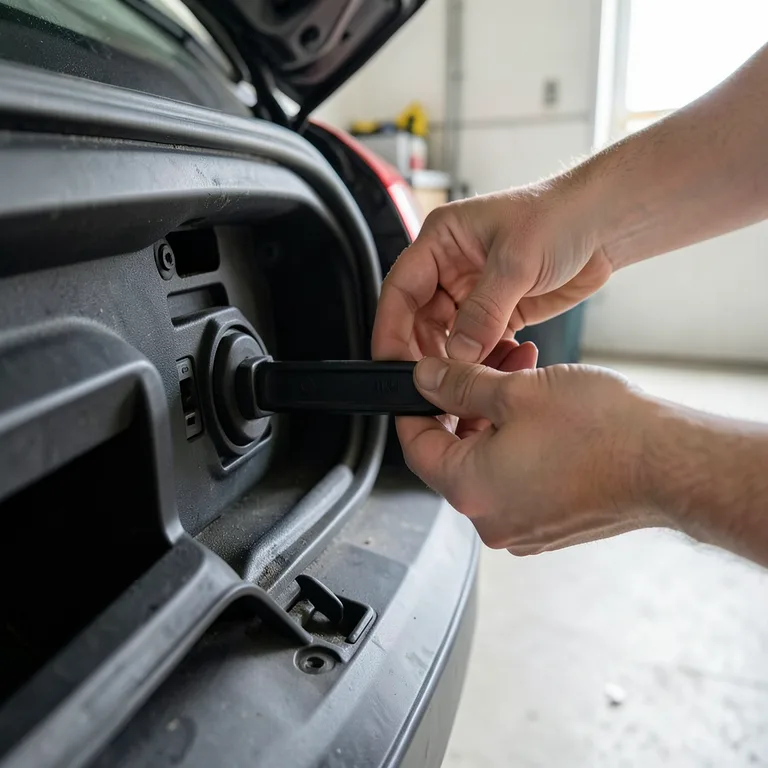 Jak ručně otevřít elektrický kufr při vybité baterii - ilustrační foto